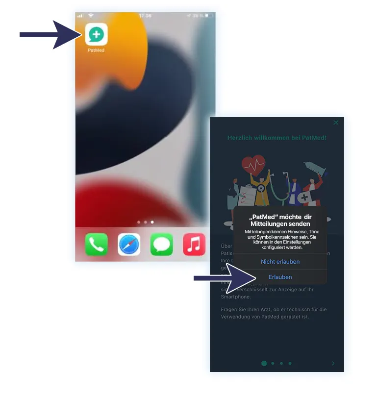 PatMed installieren und öffnen